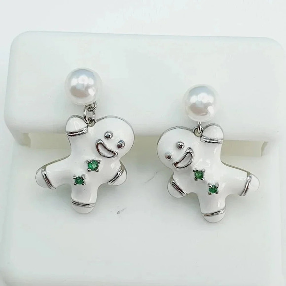 "925 Sterling Silver Cubic Zirconia Earrings, UU1P6A6082 - Picture 5 of 8